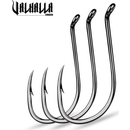 VALHALLA 1000pcs Octopus Fishing Hooks Carbon Steel Jig Barbed Single Hook Wholesale Supplier Fishhooks for Carp Fishing Tool