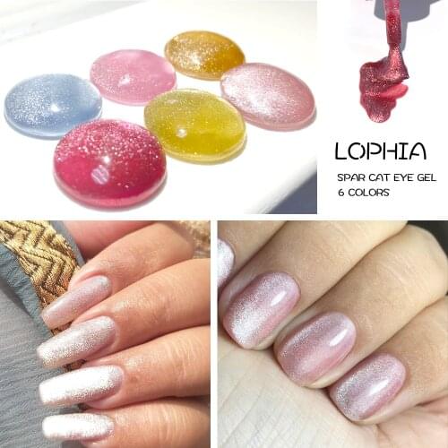 1 bottle 7.5ml Ice Spar Cat Eye Nail Gel Polish 6 Colors Transparent Gel Polish Varnishes Semi Permanent Summer Lacquer Gel 2021