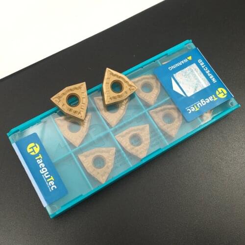 10pcs High quality WNMG080404 MT TT8125 Processing steel parts Taegutec CNC carbide turning inserts cnc blade cutting tool