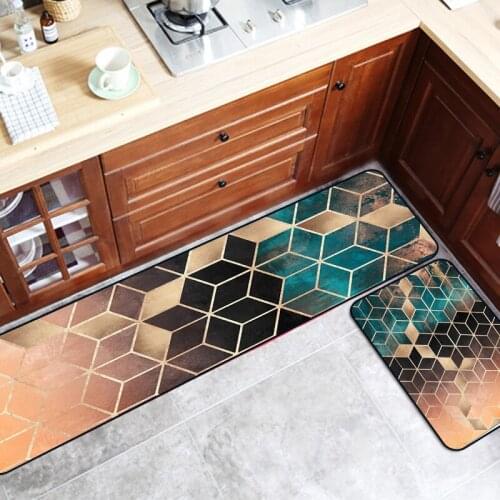 50x160 long strip soft carpet European style kitchen oil-proof floor mat non-slip absorbent door mat anti-fouling carpet