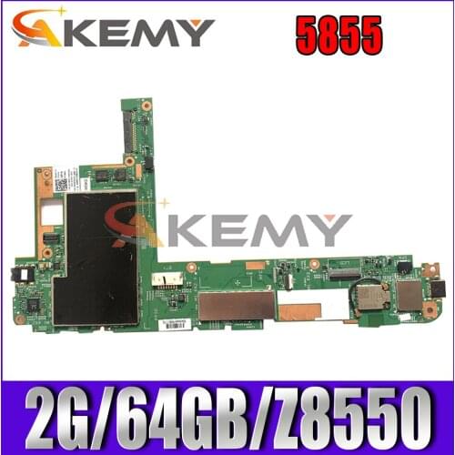 Akemy Brand New 14H30-1 PWB:H4W2R FOR Dell Venue 8 5855 Motherboard 2G/64GB/Z8550 CN-06FCP5 6FCP5 Tablet Mainboard 100%tested