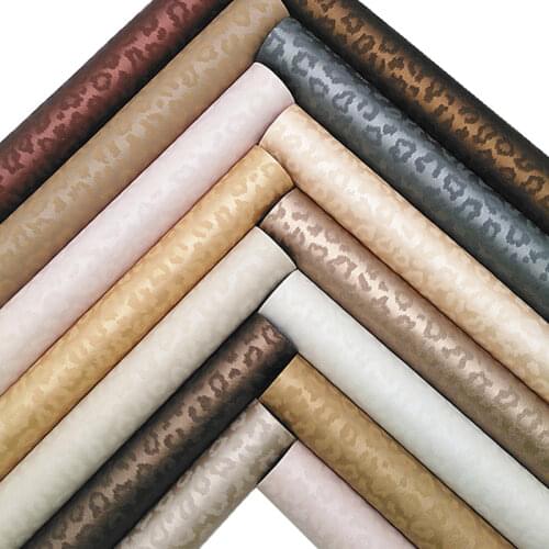 Glitterwishcome 21X29CM A4 Size Vinil Para Lazos, Faux Leather Sheets, Printed Leopard Faux Leather for Bows, GM3060A