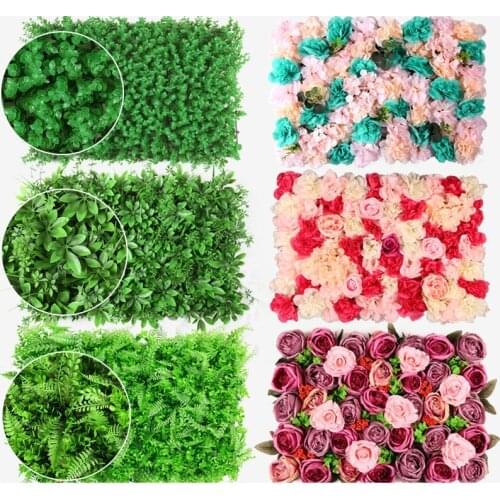 Artificial Plant Flower Grass Wall Background Wall Fake Flower Wedding Decoration Garden Home Decor Accessories Plant Simulation