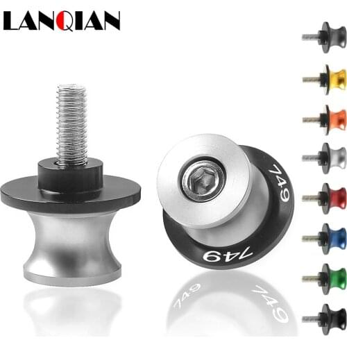 Motorcycle Spools Stand Arm Drop Swing Sliders Motorbike 8MM Swingarm Slider Screw For Ducati 749 S 749S 2003 2004 2005 2006