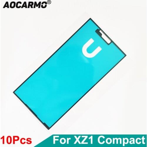 Aocarmo 10Pcs/Lot XZ1c LCD Adhesive Front Frame Sticker Glue Tape For SONY Xperia XZ1 Compact XZ1mini G8441 G8442 S0-02K 4.6
