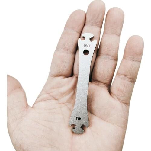 Stainless Steel Bicycle Spoke Wrench Bicycle Bike Rim Wheel Spoke Wrench Fastening Correction Device Repair Tool