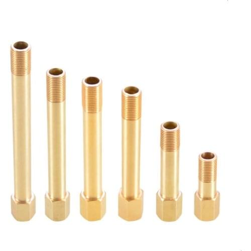 1/8" 1/4" 3/8" Male Threaded Brass Pipe Fitting Extending Pipe Connector Coupling Joint