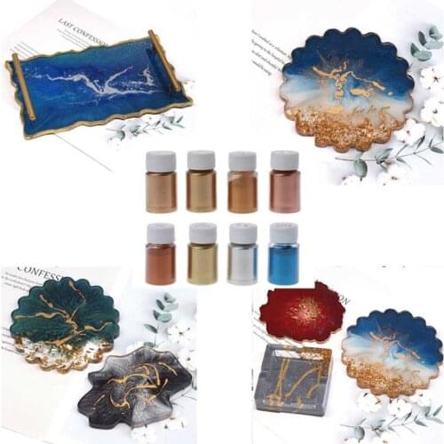 Copper Metallic Dye Powder Resin Pigment Jewelescent Metal Tones Mica Pearl Powder Pigment Paint Epoxy Resin Soap Making