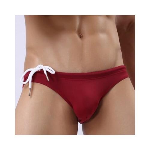 Low Rise Gay Male Swimwear Swimming Briefs Brand Sexy Mens Swimsuit Beach Pool Bathing Suit Panties Board Wear Good Quality