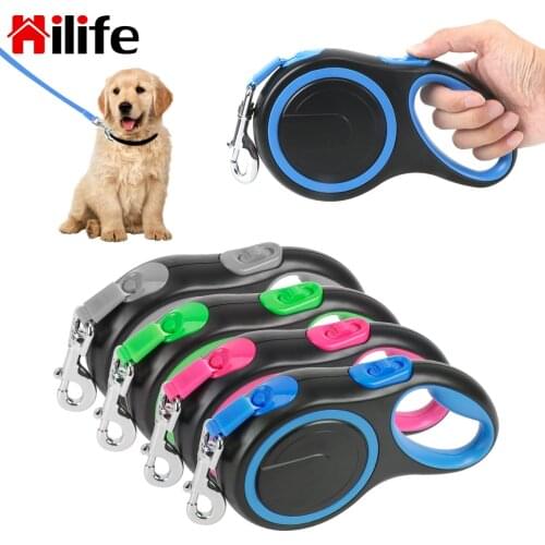 3M/5M/8M Retractable Nylon Long Strong Pet Leash Big Dog Walking Leash Leads Dog Leash Rope For Large Dogs Automatic Extending