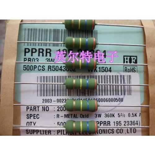 Original new 100% PR03 resistor 3W360K 3W 360K 5*15MM (Inductor)