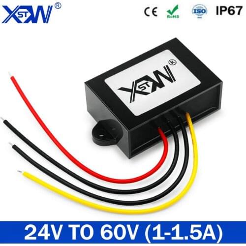 XWST DC DC Converter 24V to 60V 1A 1.5A Power Supply Converter Boost Module For Audio Golf Cart DC DC Converter