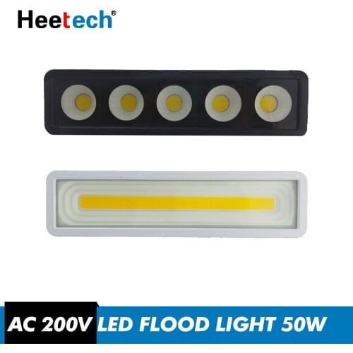 LED Flood Light Led Spotlight 50W 220V IP65 Waterproof Outdoor Wall Reflector Lighting Cold White Lamp Garden Square Floodlight