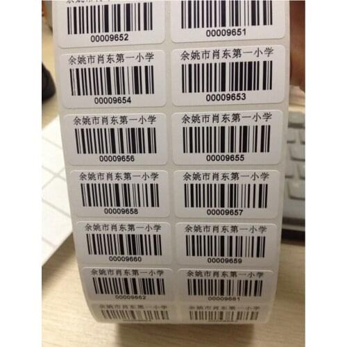 OEM customized adhesive water proof barcode label
