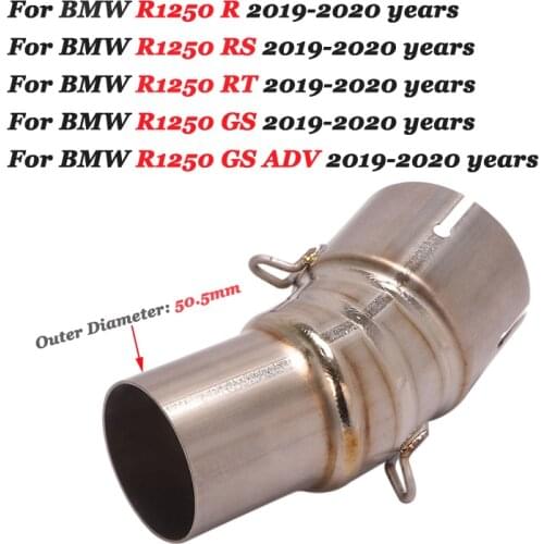 Titanium Alloy Slip On For BMW R1250GS Adventure 2019 2020 R1250R R1250RS R1250RT Motorcycle Exhaust Escape Connection Link Pipe