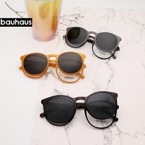 RS010 Custom Men Women Polarized Optical Magnetic Sunglasses Clip Magnet Clip on Sunglasses Polaroid Clip on Sun Glasses