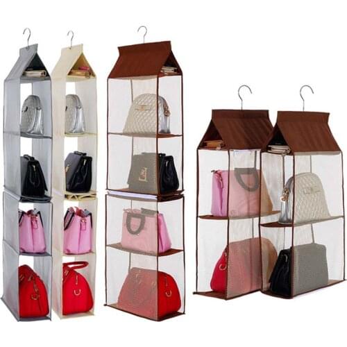 Handbag Hanging Holder Organizer Backpack Storage Bags Closet Door Back Shoe Bag Rack Hangers Home Organization Supplies