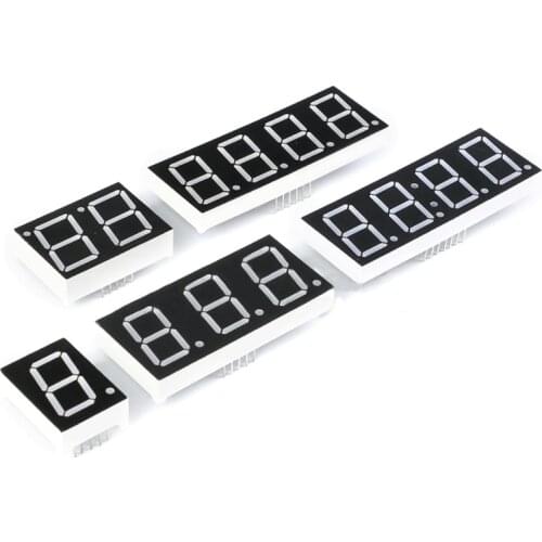 2pcs 0.56inch LED display 7 Segment 1 Bit/2 Bit/3 Bit/4 Bit Digit Tube Red Common Cathode / Anode Digital 0.56 inch led 7segment