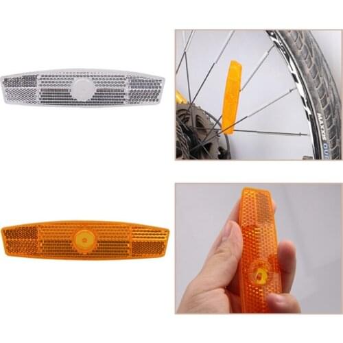 Bicycle Reflective Spokes Bike Spoke Reflector Safety Warning Light Safety Wheel Rim Reflective Lamp Mount Clip