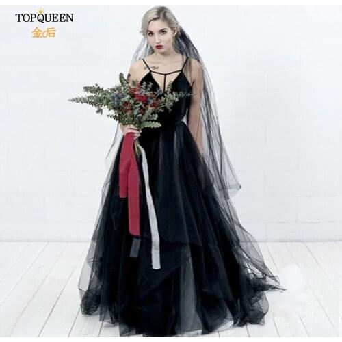 TOPQUEEN V84 Beautiful Long Wedding Veil White Ivory black Red Handmade Bride Tulle For Women Cathedral Marriage