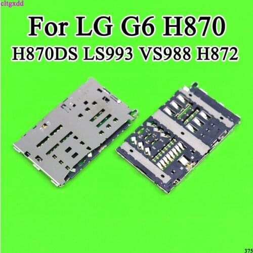 Cltgxdd Sim Card Reader Slot Tray Module Holder Connector For LG G6 H870 H870DS LS993 VS988 H872 Socket 2019 New