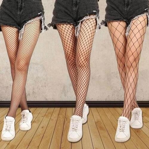 Women Fishnet Stockings Sexy Black Lace Mesh Holes Tights Hollow Out Sexy Pantyhose Black Women Tights Stocking Fishnet Stocking
