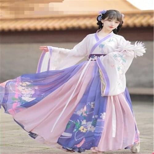 Women Hanfu Chinese Traditional Folk Costume Girl Han Dynasty Dance Wear Lady Fairy Cosplay Clothes Oriental Ancient Prince Suit
