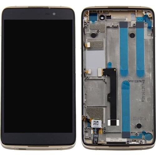 For Alcatel One Touch Idol 4 LTE OT6055 6055 6055P 6055Y 6055B 6055K LCD Display Digitizer Touch Screen Assembly + Frame