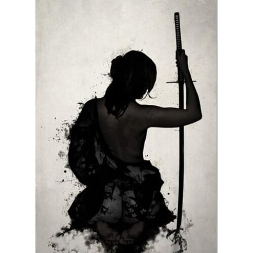 100% Full 5D Diy Diamond Painting Japanese Samurai 3D Diamond Painting Round Rhinestones Embroidery Diamant Painting mosaic kit