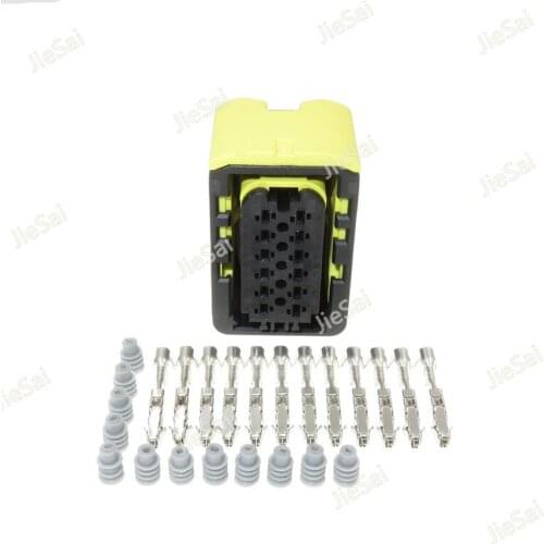 12 Pin 1-1703639-1 Waterproof Electrical Automotive Connector Sealed Female Plug For Wiring Harness