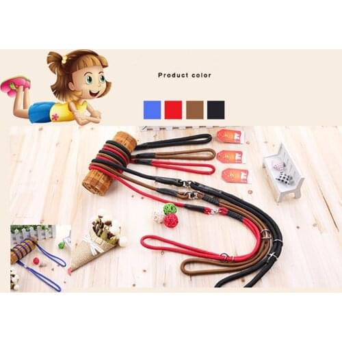 12PCS/LOT NEW NYLON Rounded Traction Rope Pet Dog Puppy Lead Leash GUNDOG TRAINING/ PET SLIP LEAD WITH SWIVEL (PREVENTS TANGLE)