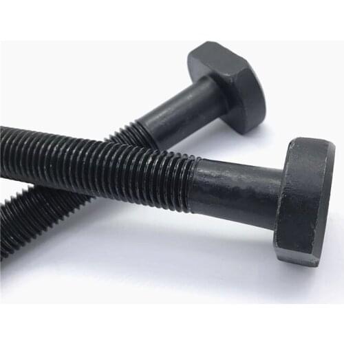 2pcs M12 carbon steel T-screw punching machine milling machines screws bolt T-shaped mold platen bolts 40mm-70mm length