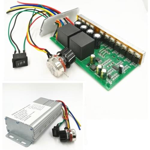 20PCS/LOT Industrial High Power PWM DC Motor Speed Controller 12V 24V 36V 48V 4000W DC Motor Speed Regulator