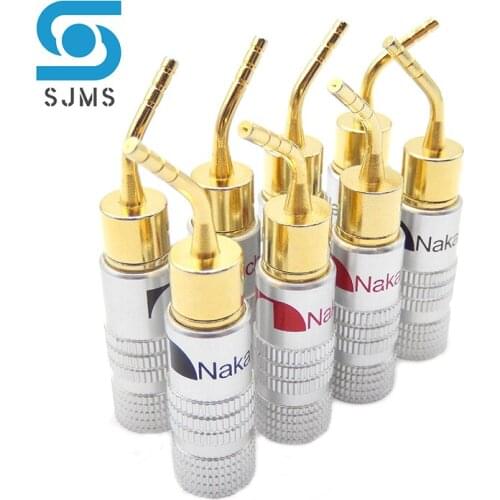 20pcs Red&Black Pure Copper Gold-Plated 2MM Banana Plug For Video Speaker Adapter Audio Jack Plug Wire Cable Connectors