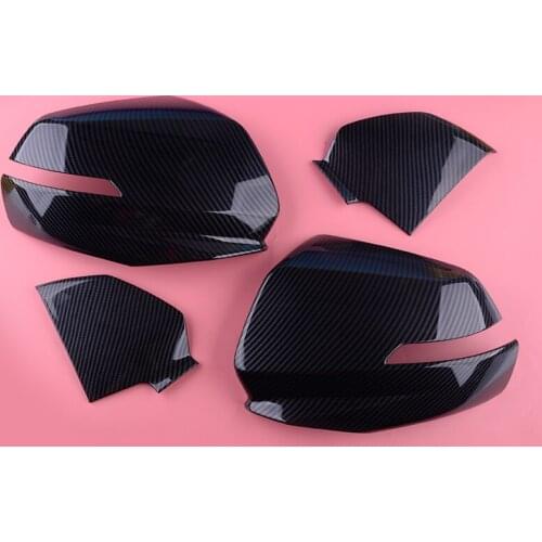 4pcs Carbon Fiber Rearview Side Mirror Cover Trim fit for Chevrolet Blazer 2019 2020