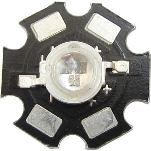 50pcs 3W Infrared IR 850nm triple chip LED Bead For Night Vision Camera with 20mm Star base