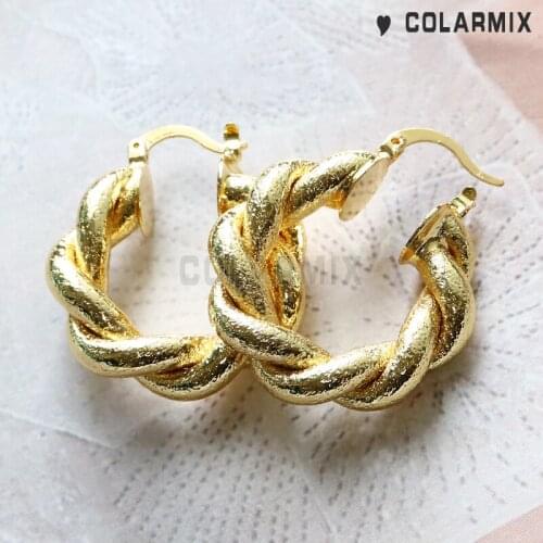 8 pairs Wire wrap design hoop earrings stud earrings Luxury jewelry fashion jewelry accessories for women 51073