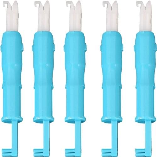 5pcs Elderly Convenient Automatic Thread Guide Tool Sewing Machine Needle Device Needle Changer Lead Wire Threader Tool
