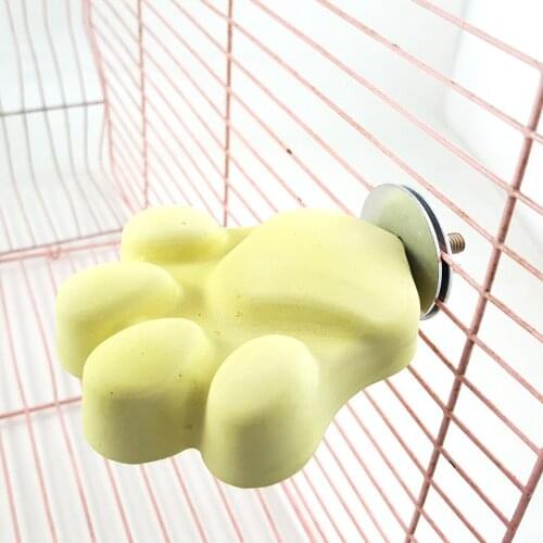 Squirrel Hamster Bird Platform Molars Stone Station Calcium Milk stone Springboard Pet Products Bird Supplies 2pcs/lot