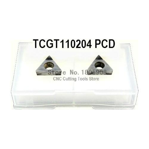 Free shipping 2PCS TCGT110204 PCD Diamond inserts ,Carbide Milling Inserts,CNC Insert, Turning Milling Cutting Tools Inserts