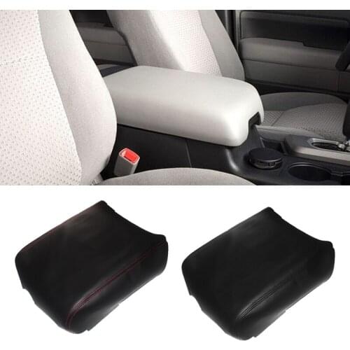For Toyota Tundra 2007 2008 2009 2010 2011 2012 2013 Microfiber Leather Car Center Armrest Console Box Lid Pad Cover Trim