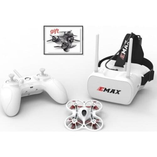 Emax Tinyhawk RTF Kit Rc Plane F4 4in1 3A 15000KV 37CH 25mW 600TVL VTX 1S Indoor FPV Drone FRSKY D8 with Gift