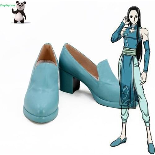 Hunter×Hunter Illumi Zoldyck Blue Cosplay Shoes Boots Newest Custom Made For Halloween CosplayLove