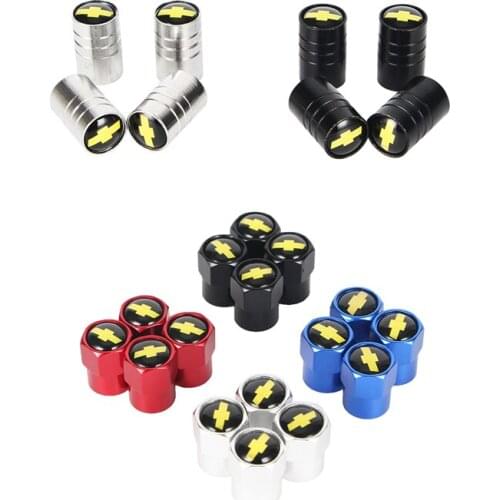 4pcs Car Tire Wheel Valve Stem Caps for Chevrolet Colorado Cruze Spark Captiva Malibu Trax Ave Car-styling Auto Accessories