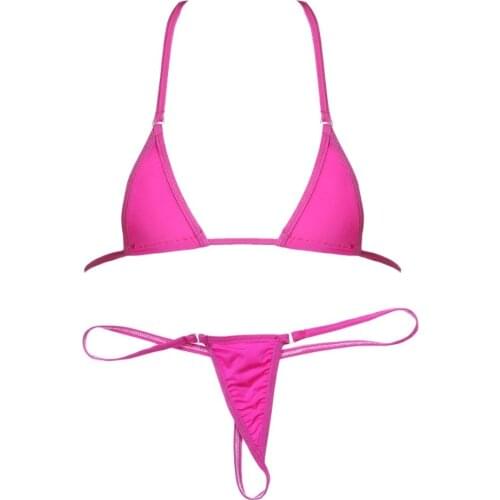 Women Hot Sexy Lingerie Set Bandage Bra Micro G-String Female Bra Set Bikini Set Mini Thong Microkini Erotic Underwear Set