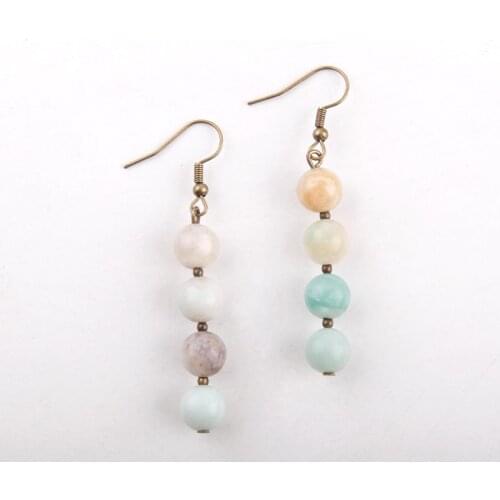 RH Fashion Bohemian Jewelry Accessory Stone Bead Earrings Jewellery Wedding Party Gifts Women Earrings