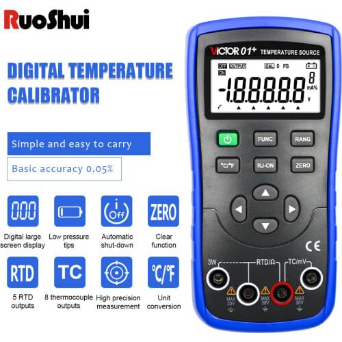 RuoShui 01+ Temperature calibrator high Precision Output temperature verification detector user calibration Source thermocouple