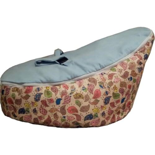 Blue birdie baby bean bag/ baby bed bag/ baby sleeping bag - promotion price children safe harness bean bag chairs