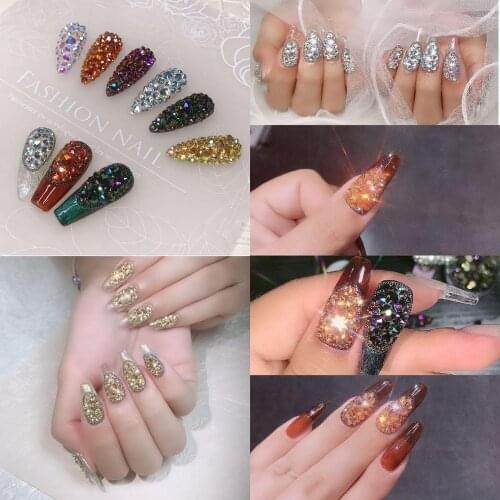 Arabian Nights Rhinestones Glass Flatback Non HotFix 1440 PCS 1.5-4mm igh Quality Crystal Clear Moonlight Crystal Rhinestones