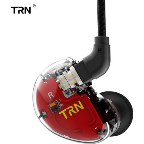 TRN V30 2BA+1DD Hybrid In Ear Earphone IEM HIFI DJ Monito Sports Earphone Earplug Headset 2Pin Detachable TRN AS10 V80 earphone